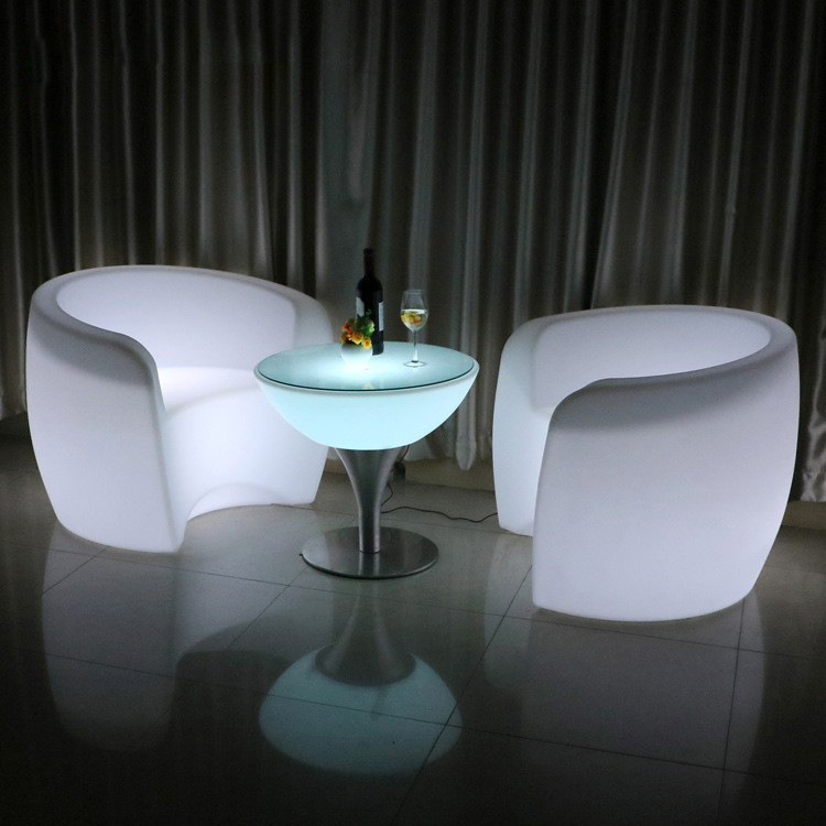 LED integrated lighting sofa for bars