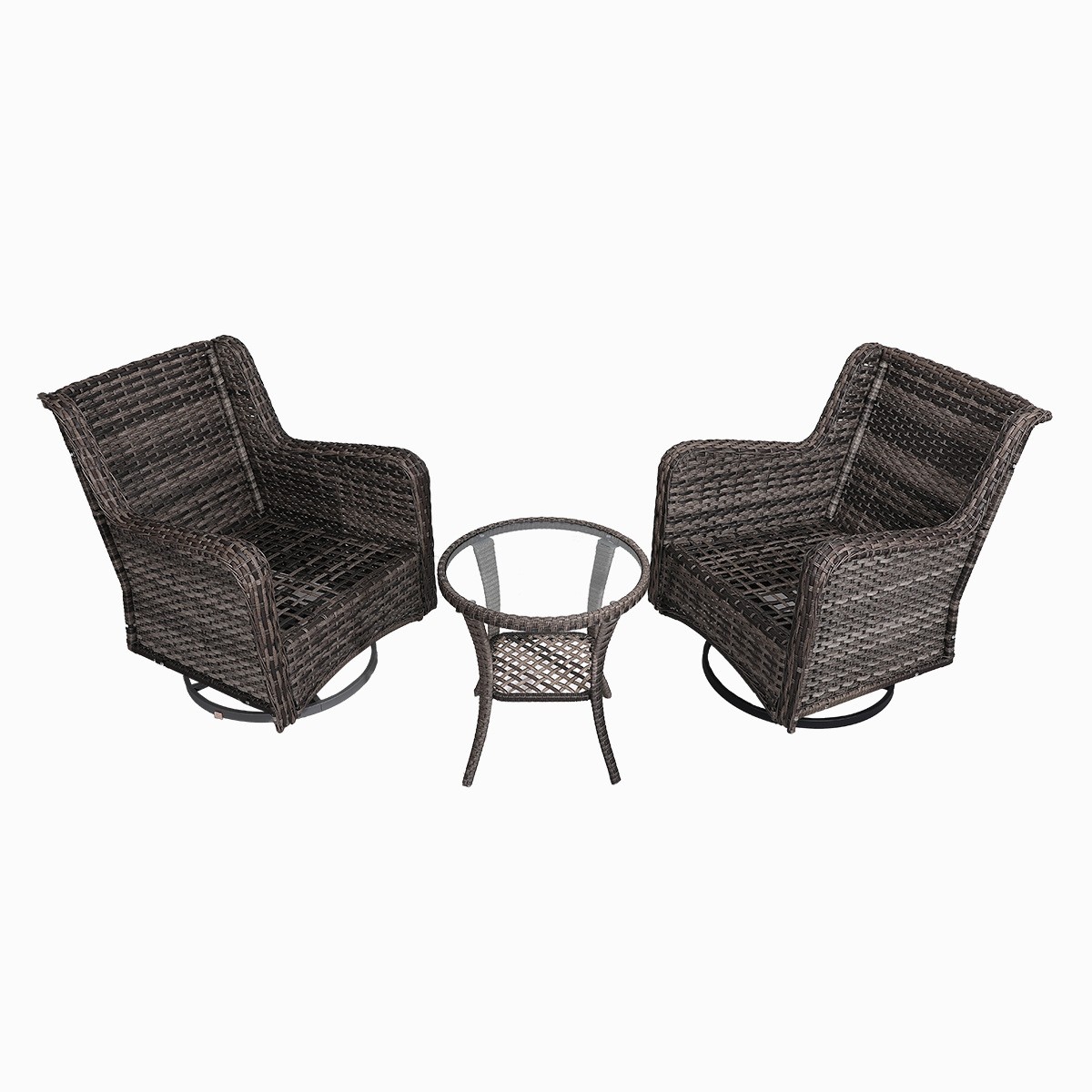 single rattan sofa chair set